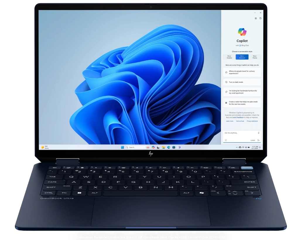Convertible 2-en-1 HP OmniBook Ultra Flip AI 14-fh0010nk (C1KF2EA)